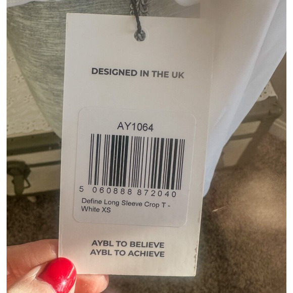 Aybl Define Crop Tee NWT Women’s X-Small Long-sleeved Active Tee Athleticwear - Picture 6 of 7